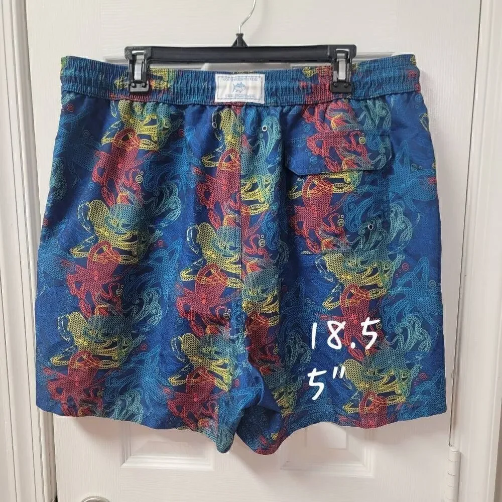 Southern Tide Men's Skipjack Octopus  Trunks XXL 5